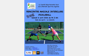 Tournoi interclubs pickleball 2026