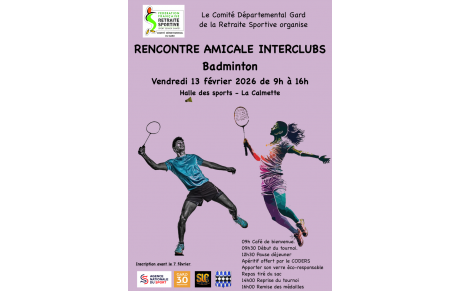 Tournoi badminton 2026